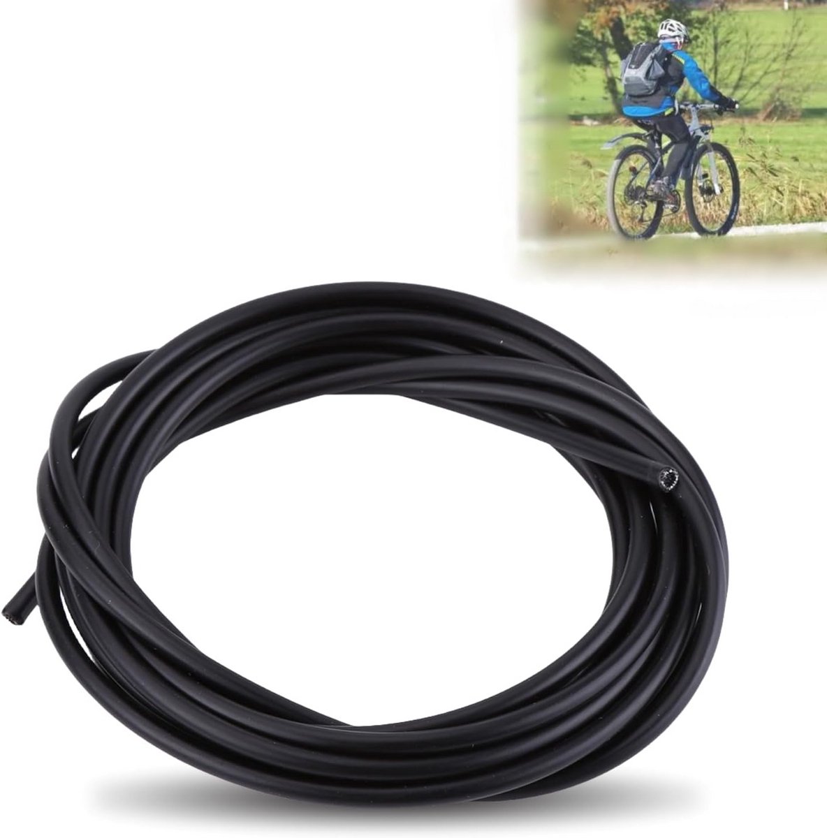 Fietsremkabel 4mm Zwart voor Racefiets en MTB - 3 Meter