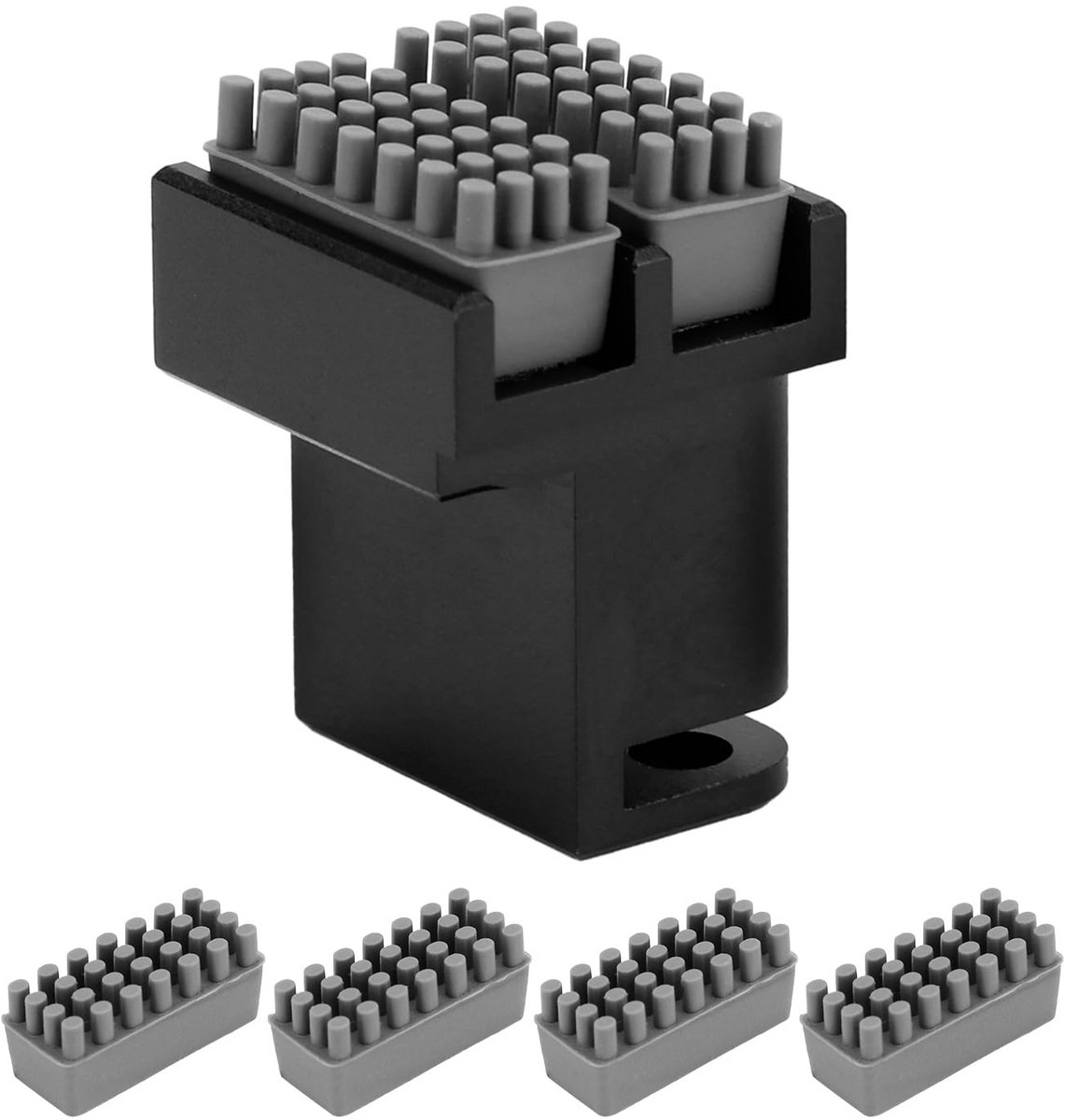 Reinigingsborstelset voor 3D Printer Nozzles - Inclusief 4 Siliconen Verlengstukken