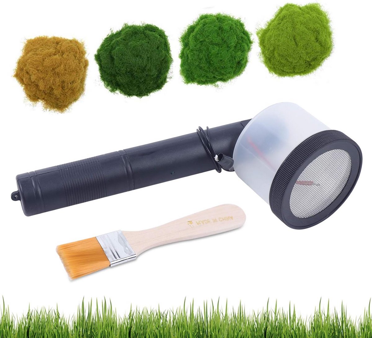 Draagbare Mini Apparatuur voor Statisch Gras Flokken - Ideaal voor Modelbouw en Landschapsarchitectuur