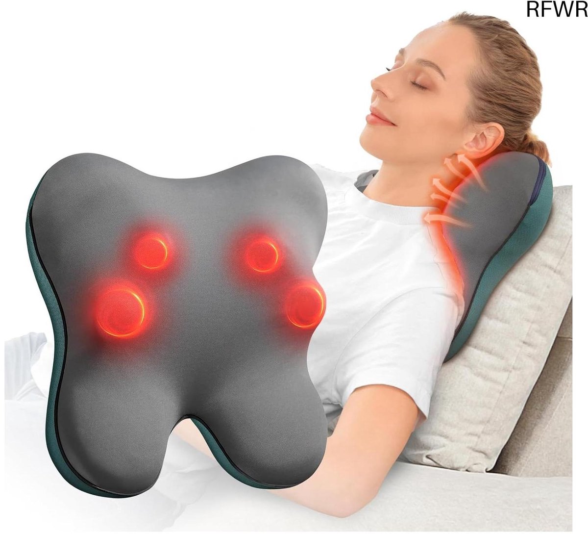 Massage kussen - Nekmassage apparaat - Voor rug- en nekklachten - Elektrisch