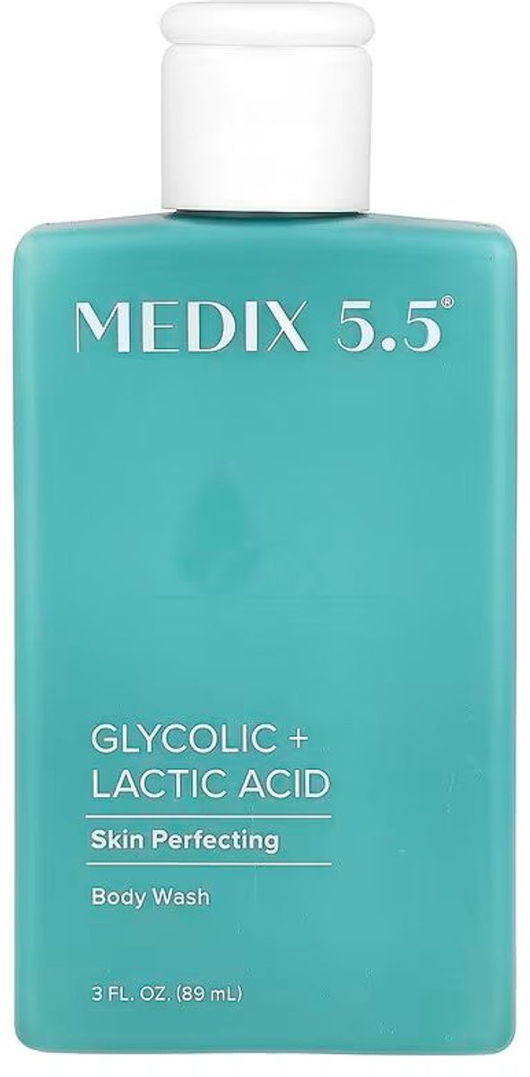 Medix 5.5 Exfoliating Body Wash – Glycolic & Lactic Acid (AHA)| Foaming Body & Face Cleanser, Travel size, 89ml