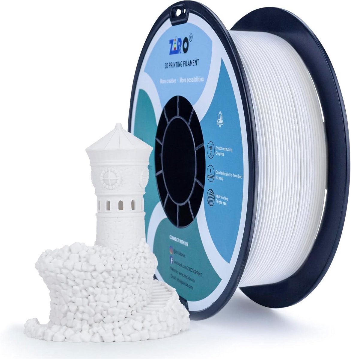 Matte PLA Filament 1.75mm 1KG voor 3D Printer - Hoge Taaiheid en Precisie