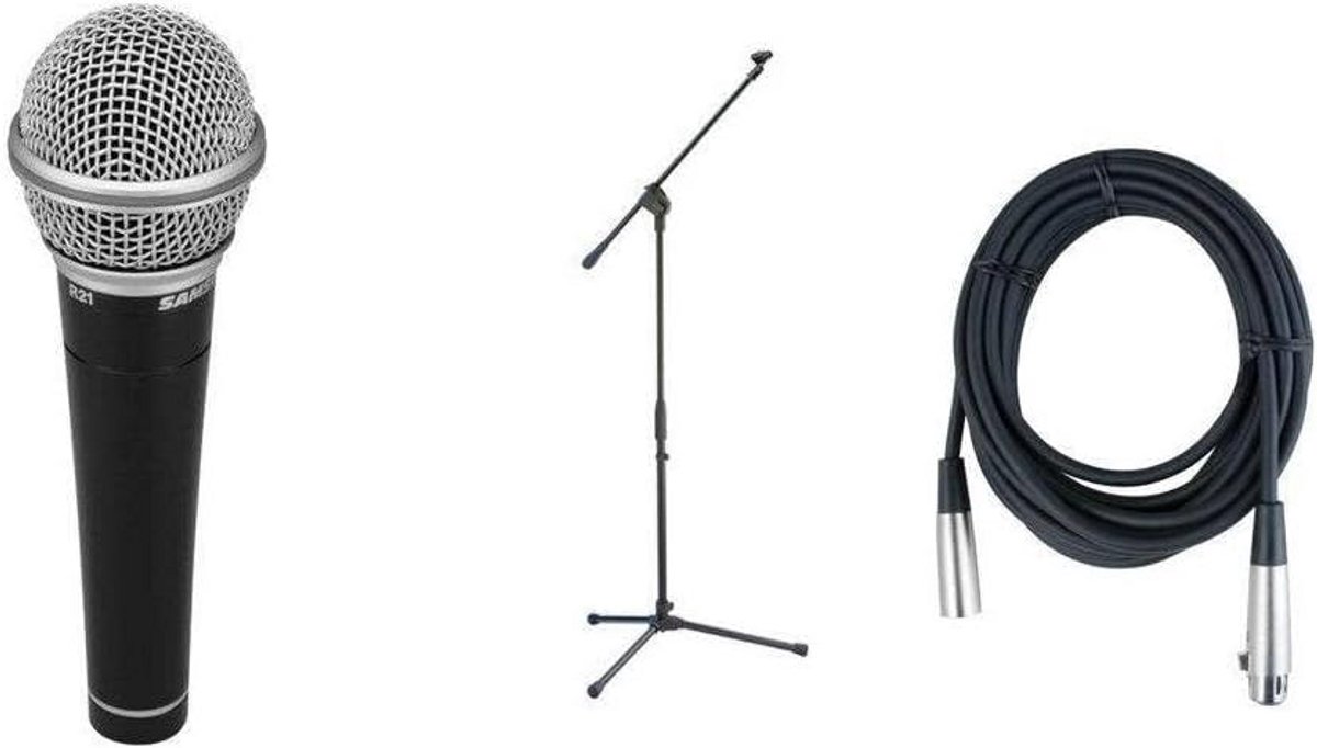 Microfoon Pakket met Handheld Microfoon, Statief en Kabel