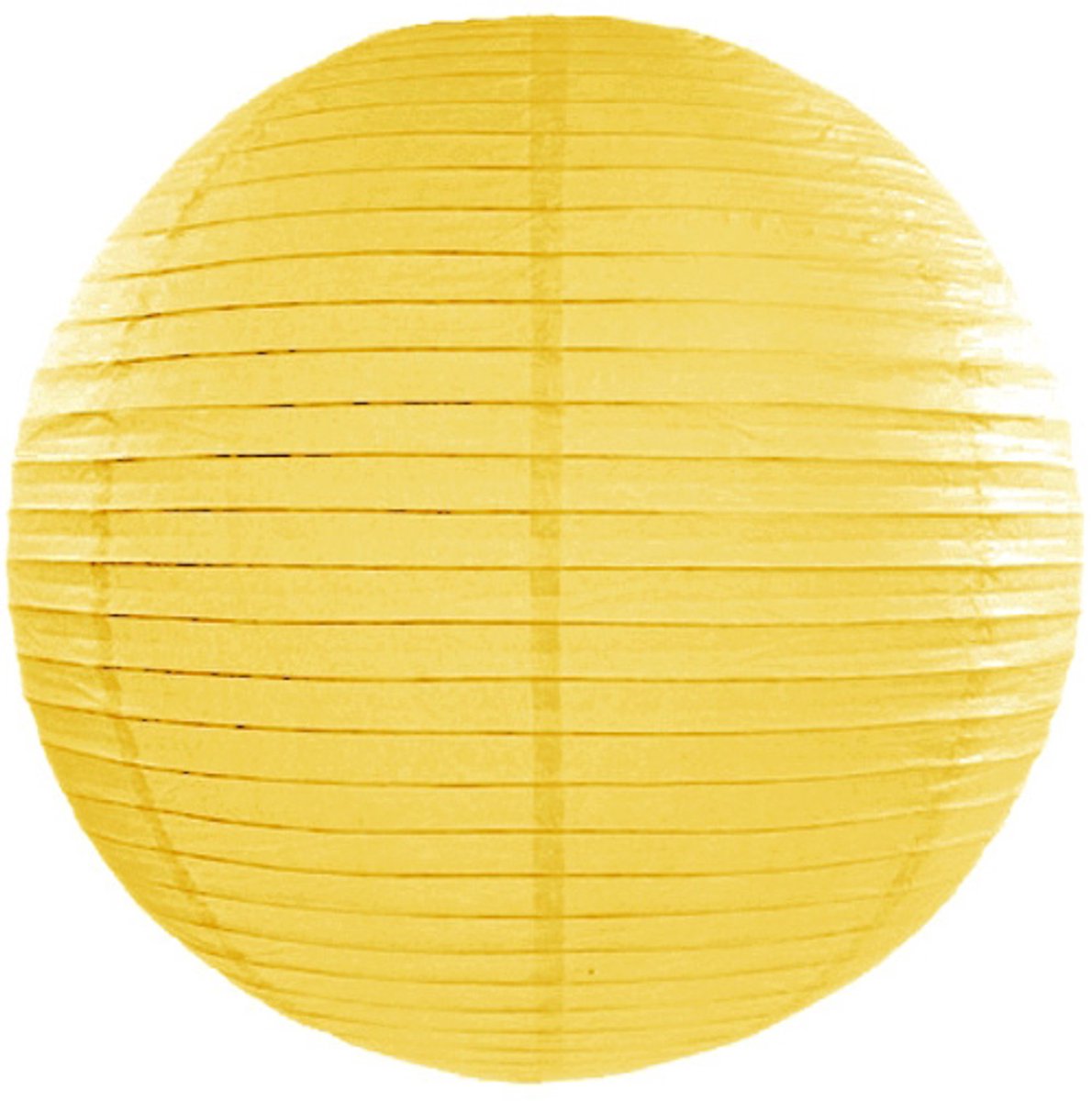 PARTYPRO - Gele Japanse lantaarn 35 cm van vloeipapier