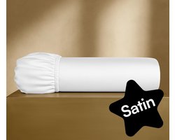 Hoeslaken 160x200 cm Wit – 100% Stretchy Bio Katoen | Geschikt voor Hoge Matrassen tot 30cm