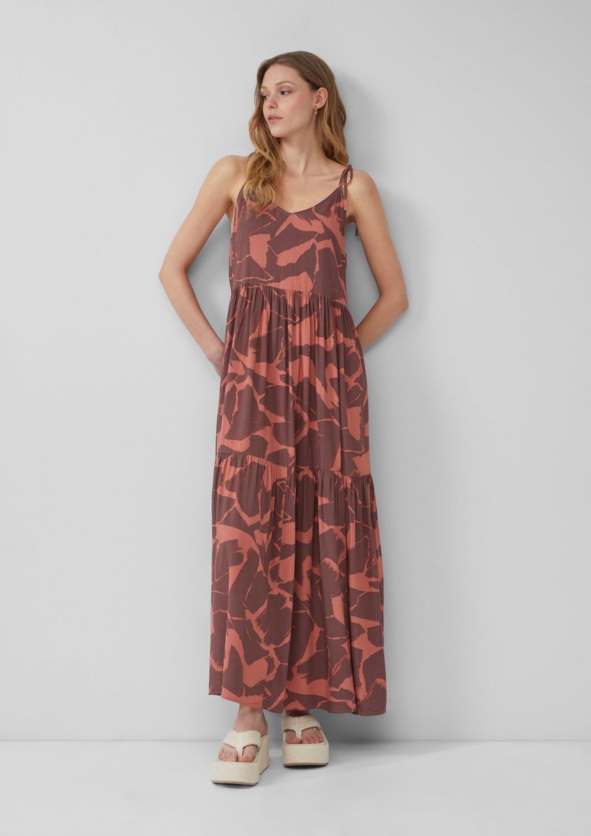QS - female - maxi-jurk van viscose