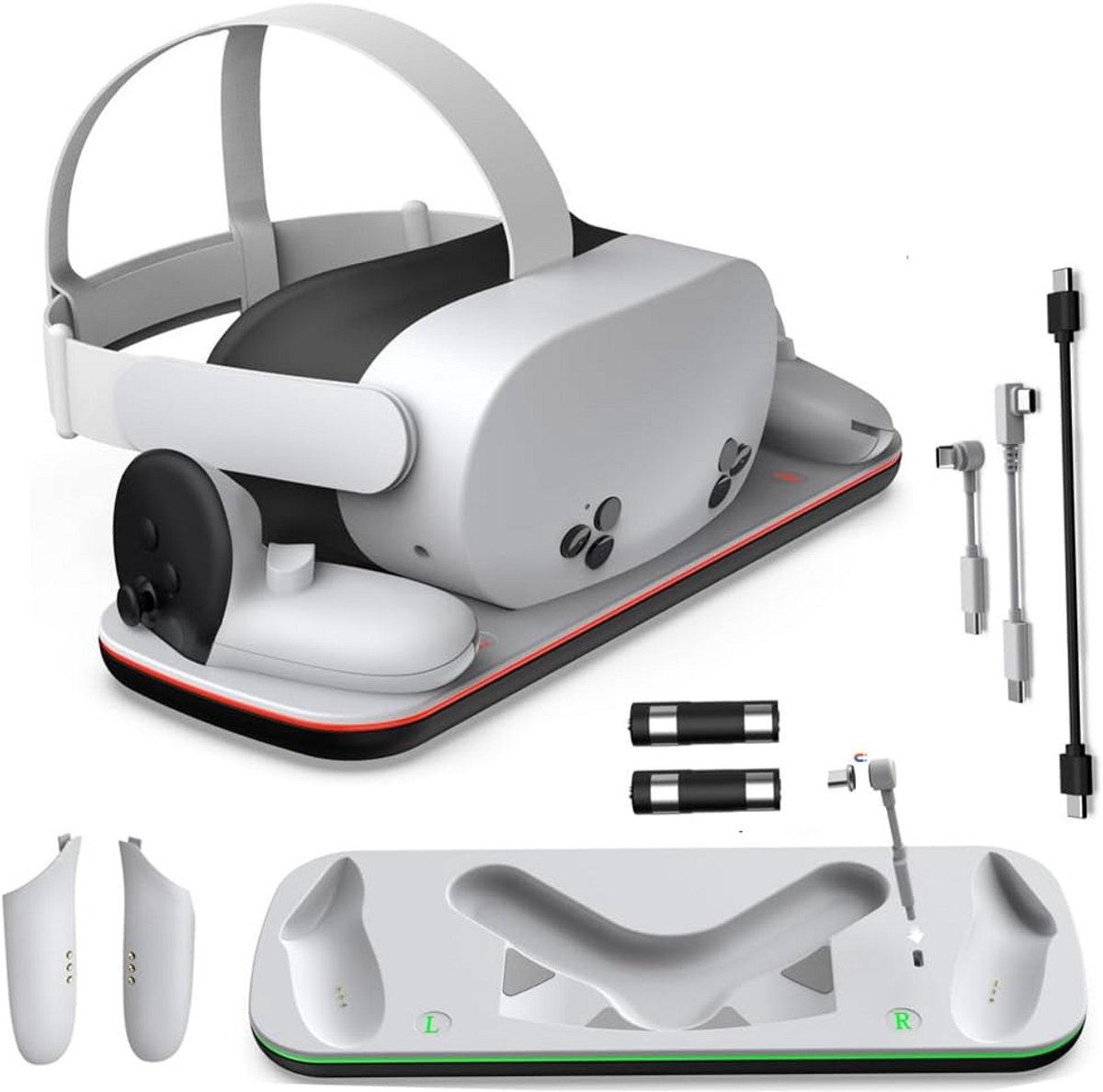 Oplaadstation en Display Standaard voor VR Headset en Controllers