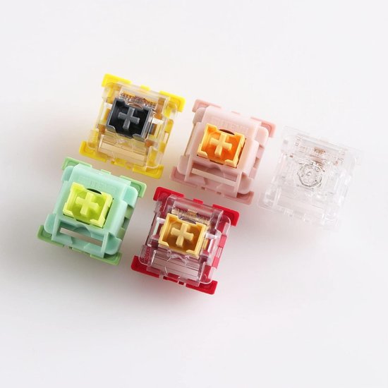 Mechanische Toetsenbord Schakelaars - Silent, Clicky, Tactiel & Lineair - 3Pin Pre-Lubed voor Gaming van Merkloos — afbeelding 2