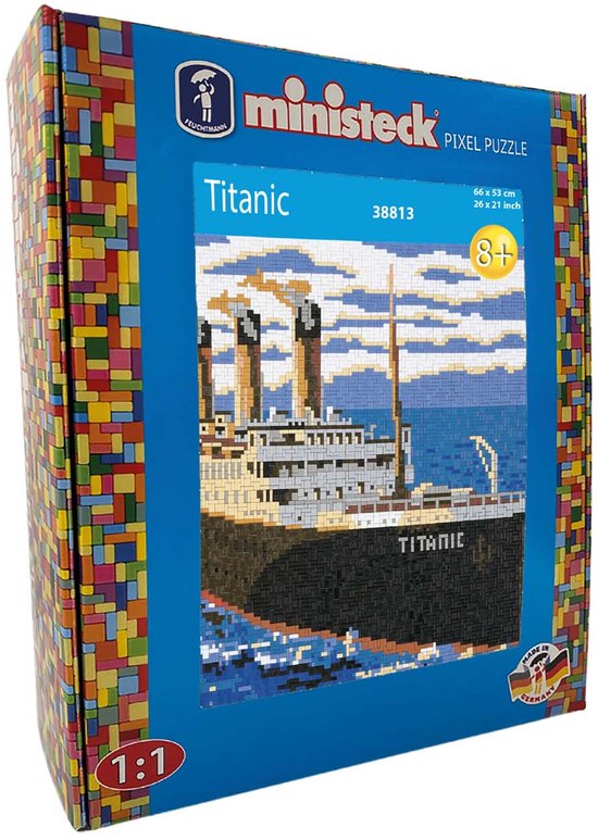 Ministeck mozaïek 'Titanic' pixelpuzzel, 66x53cm, 8+.