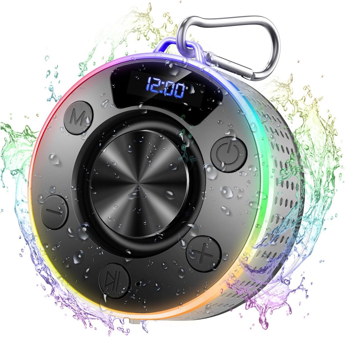 Draagbare Bluetooth Speaker met Diepe Bas en LED Licht