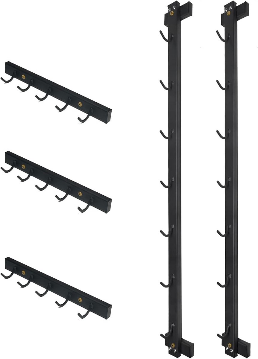 Wandrek voor Opslag: Kabelmachine Bevestigingen, Lat Pulldown Bar & Fitness Accessoires