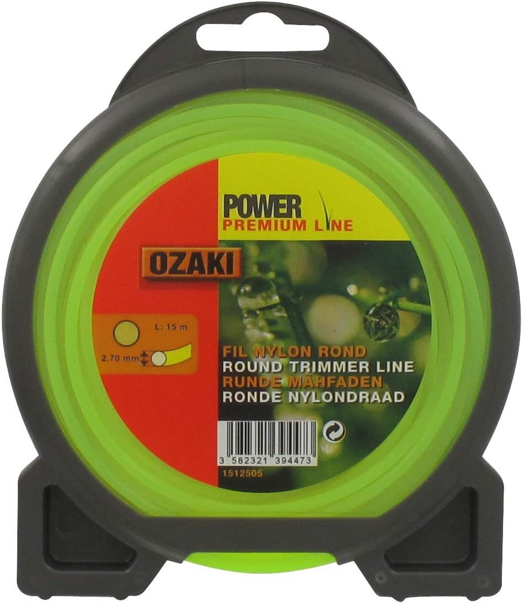 Nylondraad Rond voor Tuinapparatuur - 2,7 mm Dikte en 15 Meter Lengte