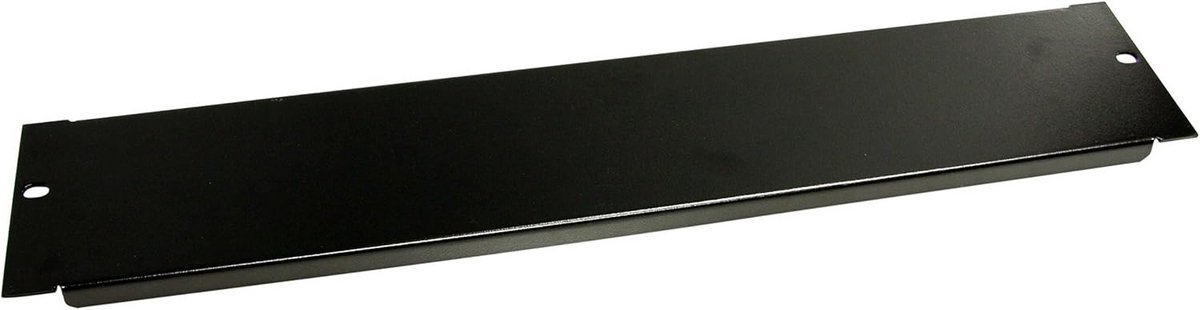 Universeel 1HE Blindpaneel voor 19 inch Rackmontage - Zwart
