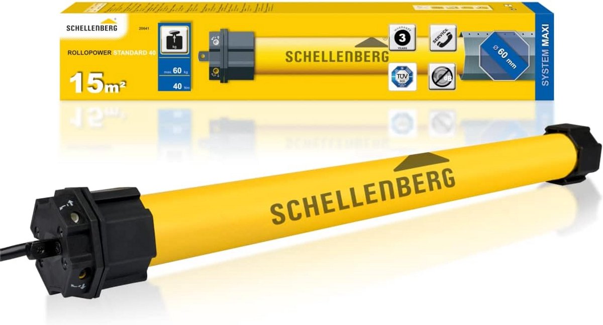 Elektrische Rolluikaandrijving Standaard voor 40mm As tot 25 KG