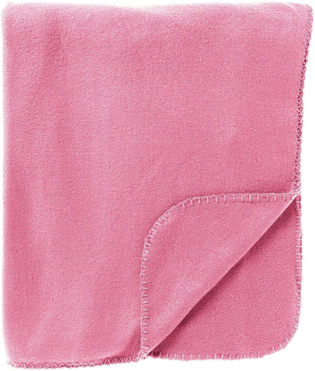 Textino DEX - plaid 130x160 cm - fleece deken - Fuchsia Pink - roze