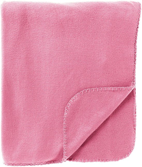 DEX - plaid 130x160 cm - fleece deken - Fuchsia Pink - roze