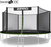 ZIPRO Jump Pro OUT - Trampoline met veiligheidsnet - Ø435cm 14FT - Voor kinderen en volwassenen - Inclusief Ladder - max. 150 kg - Grote - UV-bestendig