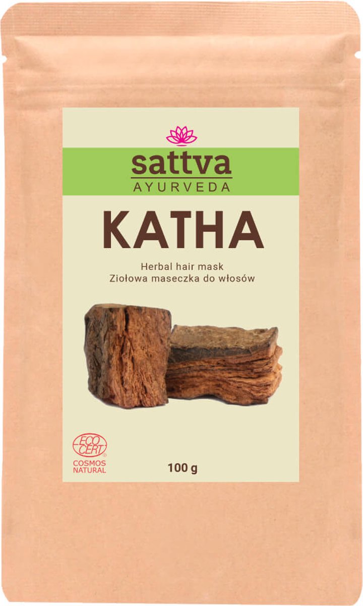 Haarmasker Katha (kruid), 100% natuurlijk, Sattva Ayurveda, 100 gram