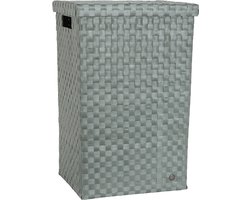 Handed By - Wasmand met deksel - Opbergmand - 81 liter - Cube XL -lichtgroen - eucalyptus