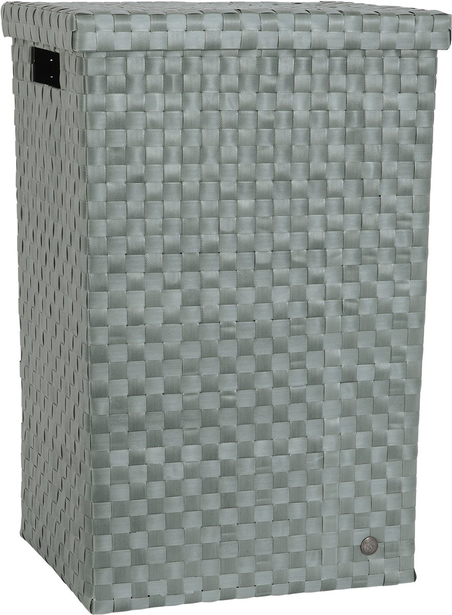 Handed By - Wasmand met deksel - Opbergmand - 81 liter - Cube XL -lichtgroen - eucalyptus