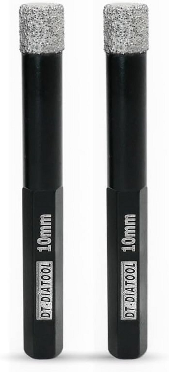 Diamant Boor Set - 2 Stuks - 10mm - Universele Schroefboorkop voor Tegel, Keramiek, Marmer en Graniet