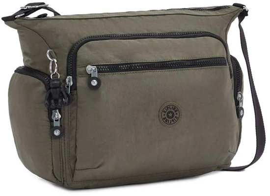 kipling Sac à épaule bandoulière Sac à épaule Eyes Wide Open Gabbie Large Shoulderbag Green Moss Vert