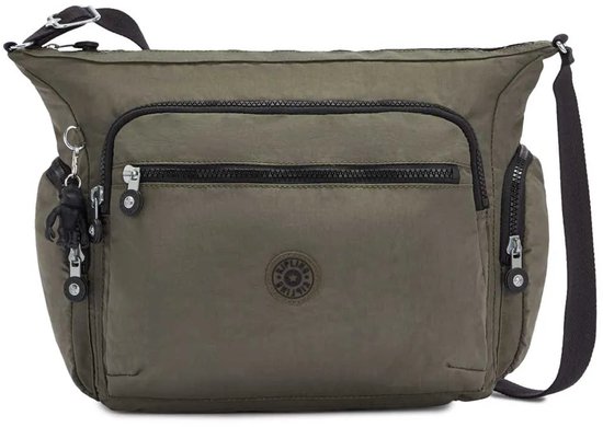 kipling Sac à épaule bandoulière Sac à épaule Eyes Wide Open Gabbie Large Shoulderbag Green Moss Vert