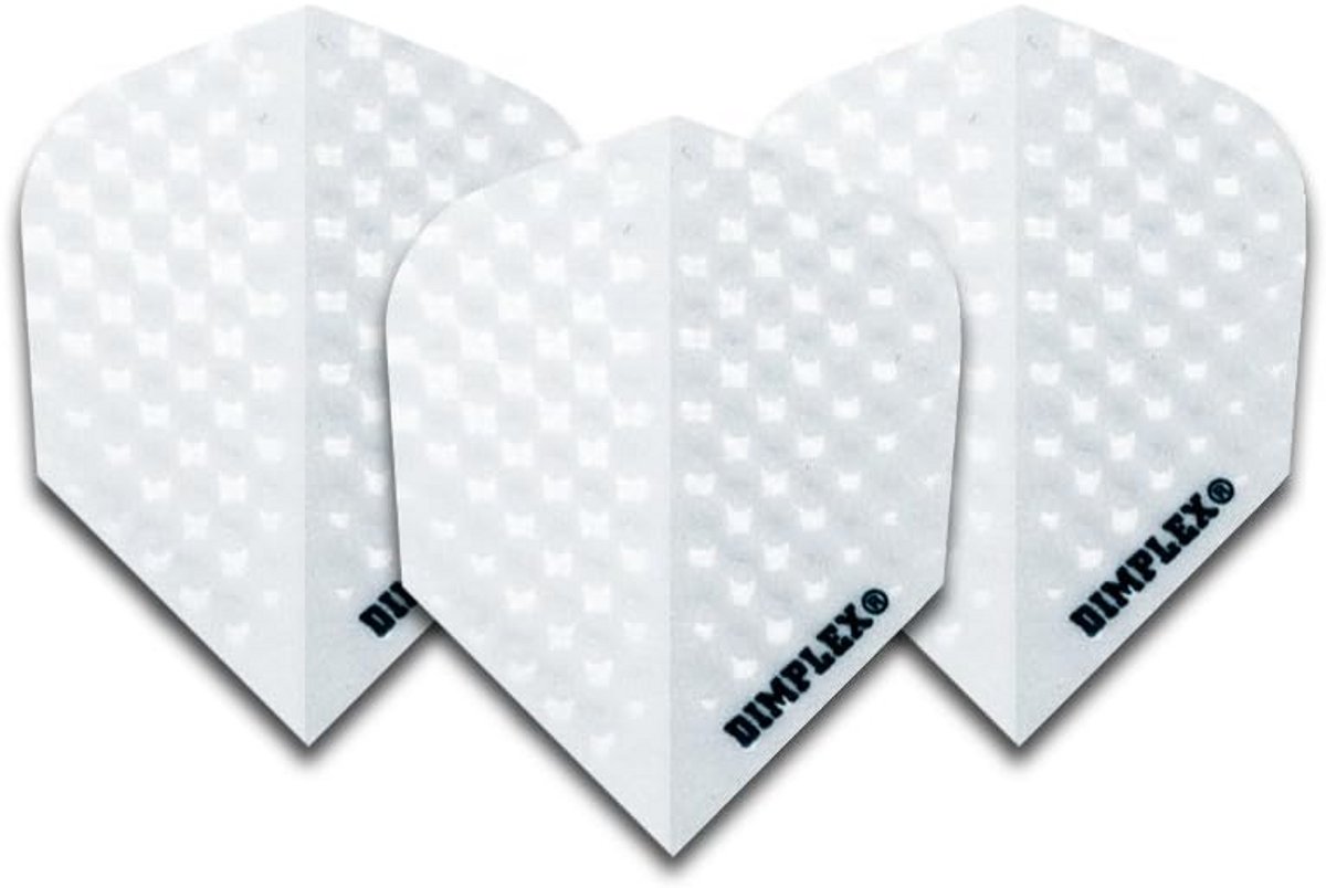 Dartpijlen Flights Wit Dart Accessoires Set van 12