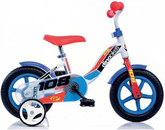 KindFiets met 10 inch Wielen en Zijwieltjes voor Kinderen vanaf 3 Jaar van Merkloos — afbeelding 2