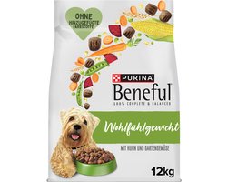 Beneful Gezond Gewicht - Hondenvoer Droogvoer - Kip & Tuingroenten - 12 kg