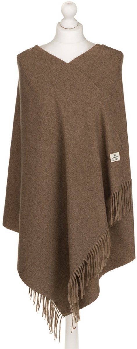Peterson - Herfst-Wintersjaal - Krem - Decoratieve Franje