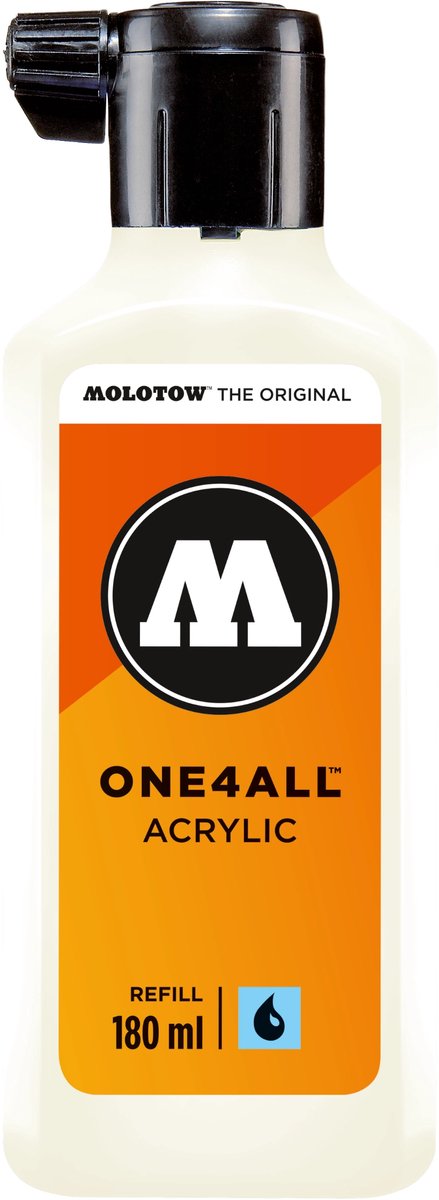 Molotow ONE4ALL™ - 180ml Gebroken witte navul Inkt op acrylbasis