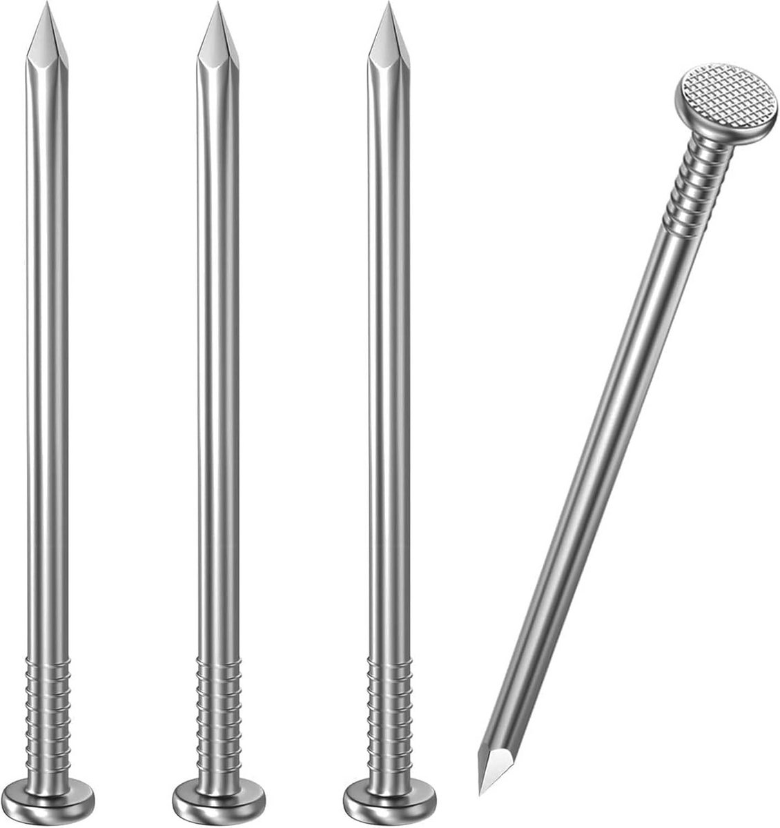 100 stuks Sterke Stalen Spijkers 30mm voor Dakbedekking en Houtconstructies