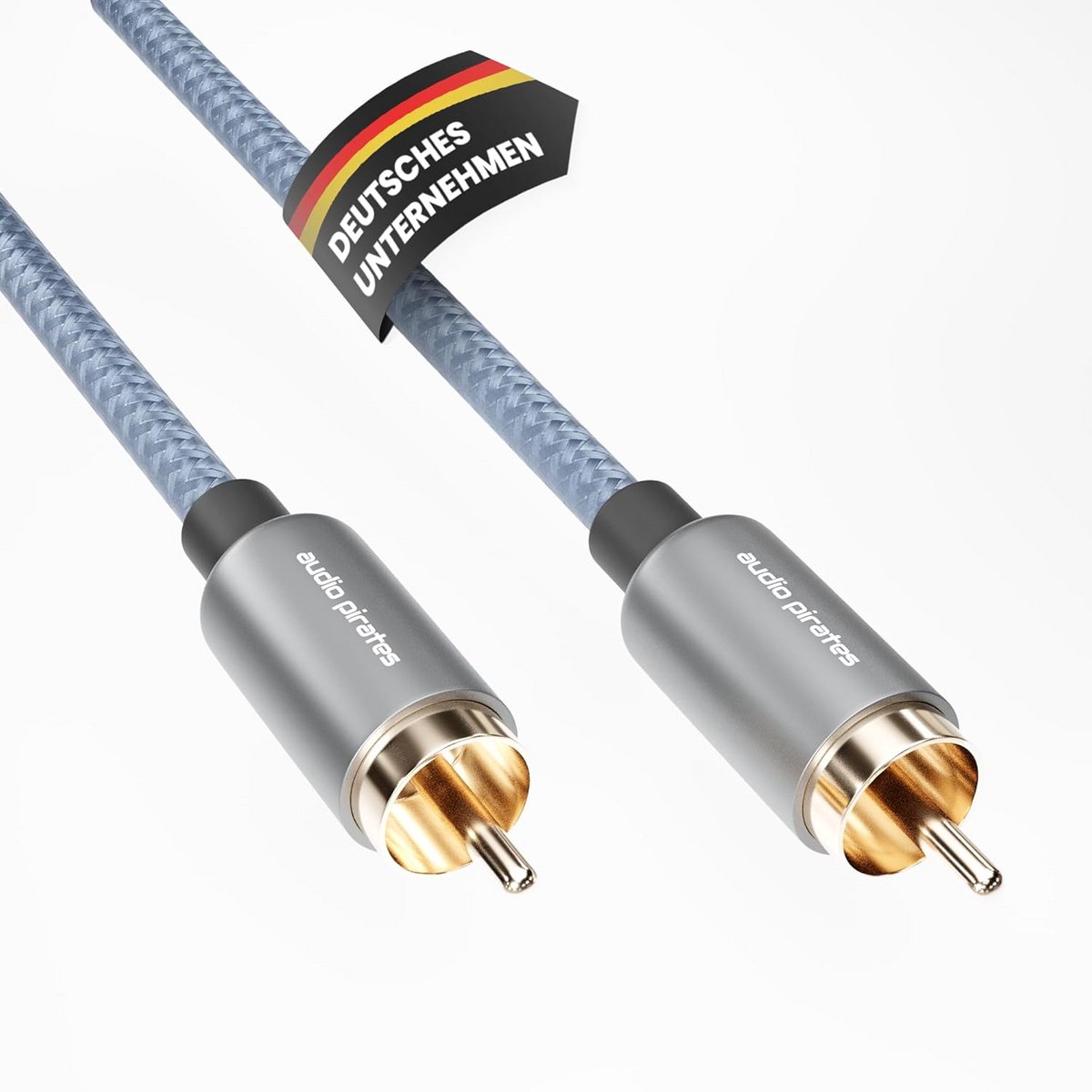 Subwoofer RCA Kabel - 1x RCA naar 1x RCA Audiokabel (5 meter) met Vergulde Stekkers