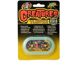 Dual Thermo-Hygrometer voor Terrarium - Temperatuur & Vochtigheid Meter met Gloeifunctie