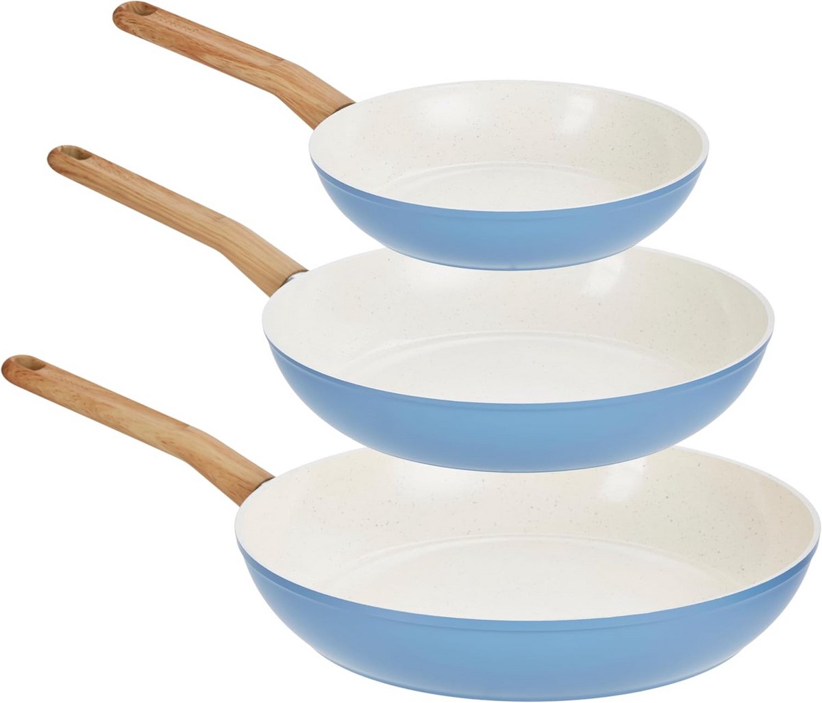 3-delige Keramische Koekenpannenset voor Gezond Koken