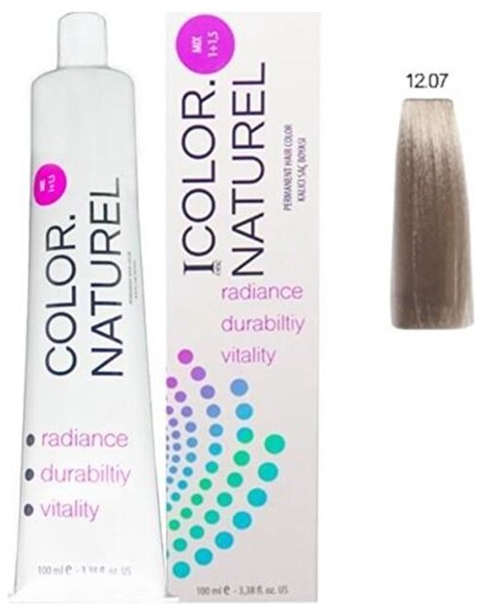 Color Naturel 12.07 Irize Platinum Permanente Haarkleur 100 ml