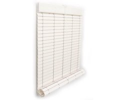 Witte PVC Jaloezie 110x220 cm Breedte Lamellen Raambekleding