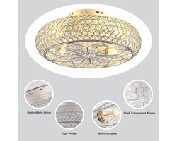Plafondventilator met Licht en Afstandsbediening - 50,8 cm Diameter