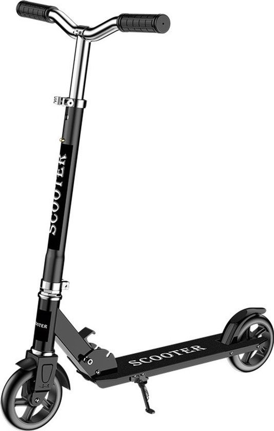 Yar Kickstep – Trottinette Pliable pour Enfants, Adolescents & Adultes – Jusqu'à 100 kg – 2 Roues – Zwart