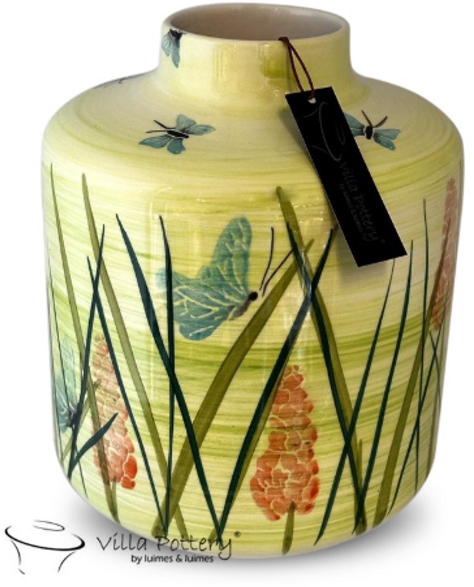 Villa Pottery Vaas - Villa Pottery - Woondecoratie - Keramiek - Decoratie - Quinn 5 Vaas Geel