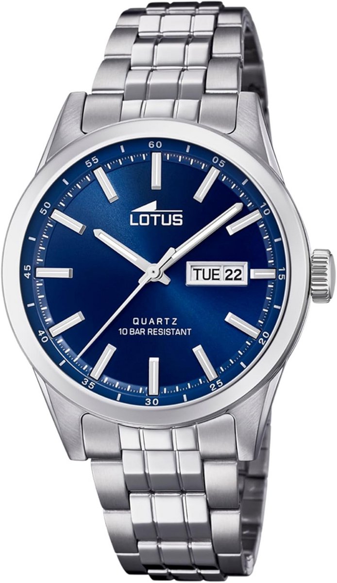 Analooog kwartshorloge voor heren met roestvrij stalen band