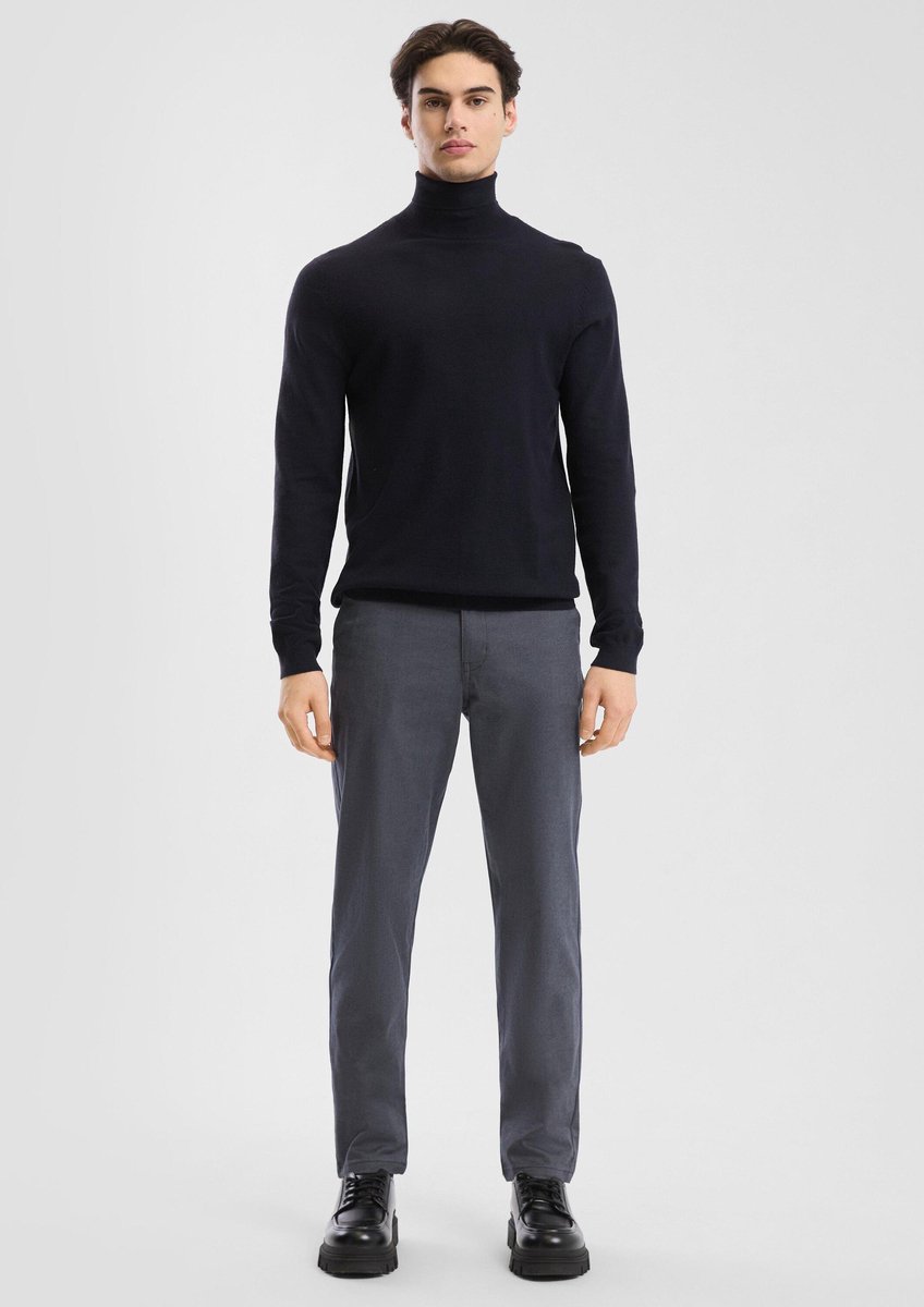 Q/S designed by - Heren broek - Maat W28 x L34 - Mannen - GRIJS - katoen