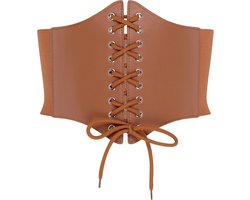 Elastische Corset Riem met Veter voor Halloween en Cosplay - Taille Cincher