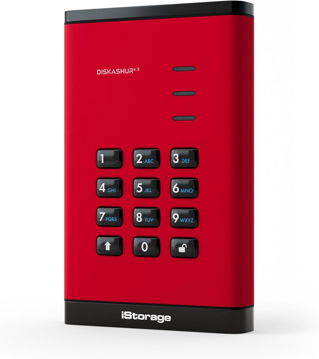 1TB Draagbare Externe Harde Schijf Rood - Wachtwoord Beveiligd & Hardware Versleuteld