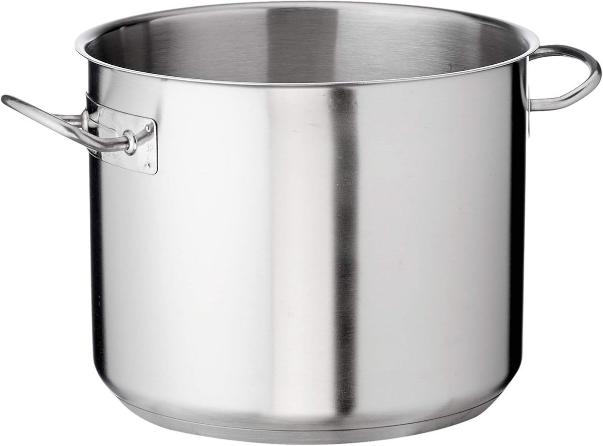 Lage Kookpan met Deksel 32 cm Roestvrij Staal