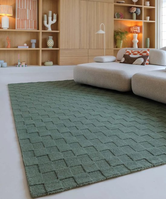 Tapis de sol en laine - Tavle vert 200x300 cm