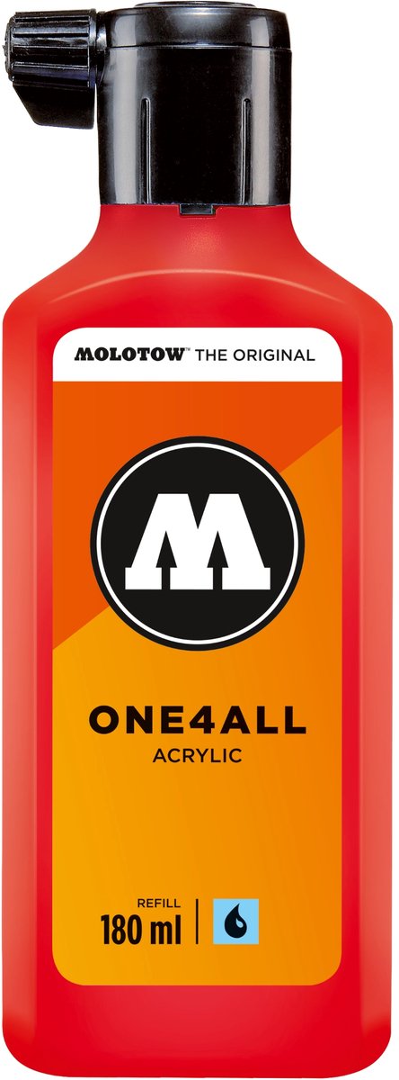 Molotow ONE4ALL™ - 180ml Kersenrood navul Inkt op acrylbasis
