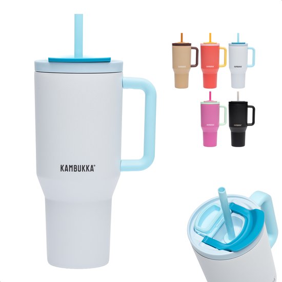 Kambukka - tumbler Rio Fresh Coconut - met inschuifbaar rietje - 950 ml