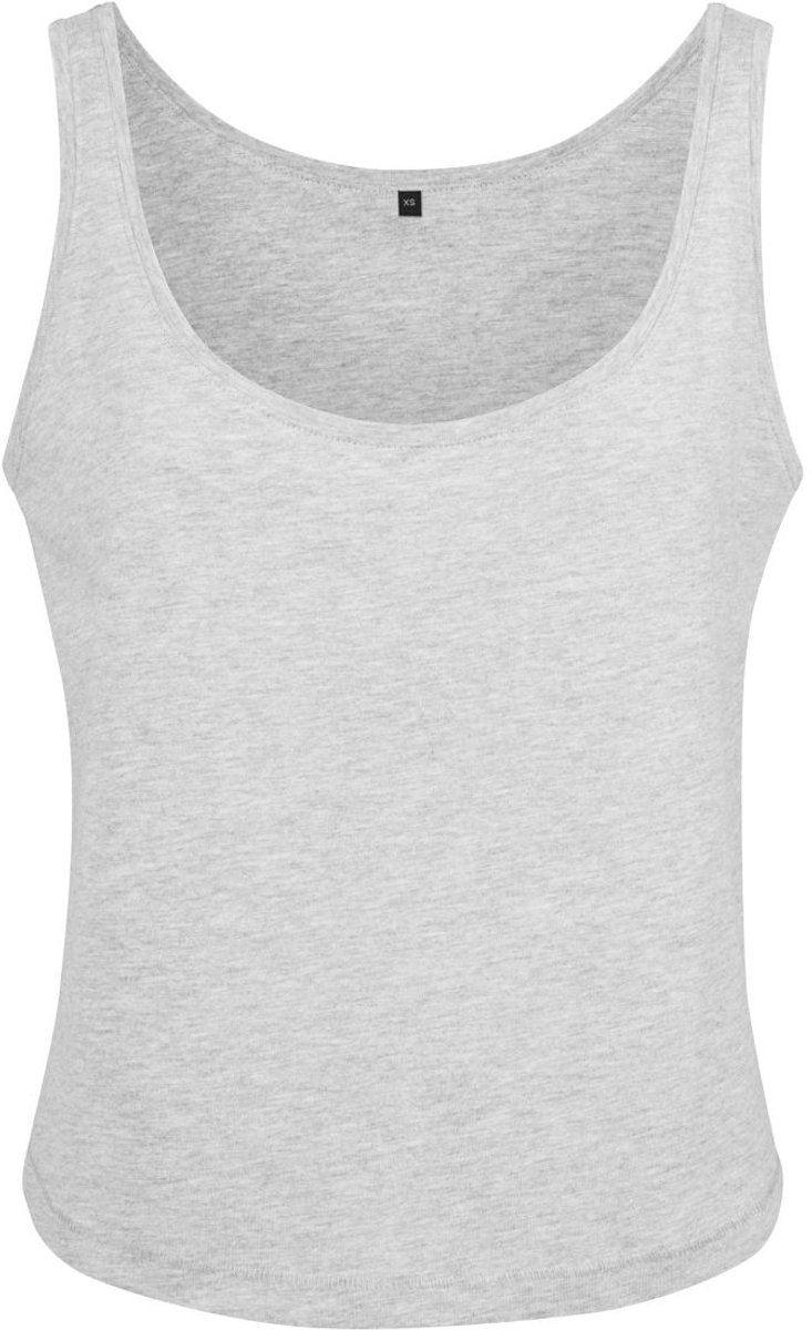 Build Your Brand - Oversized Dames Tanktop - Heather Grey maat XS